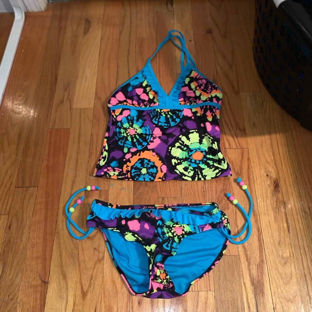 multicolored tankini